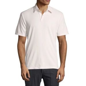 Standard Fit James Perse Cotton Polo Pink Size 4